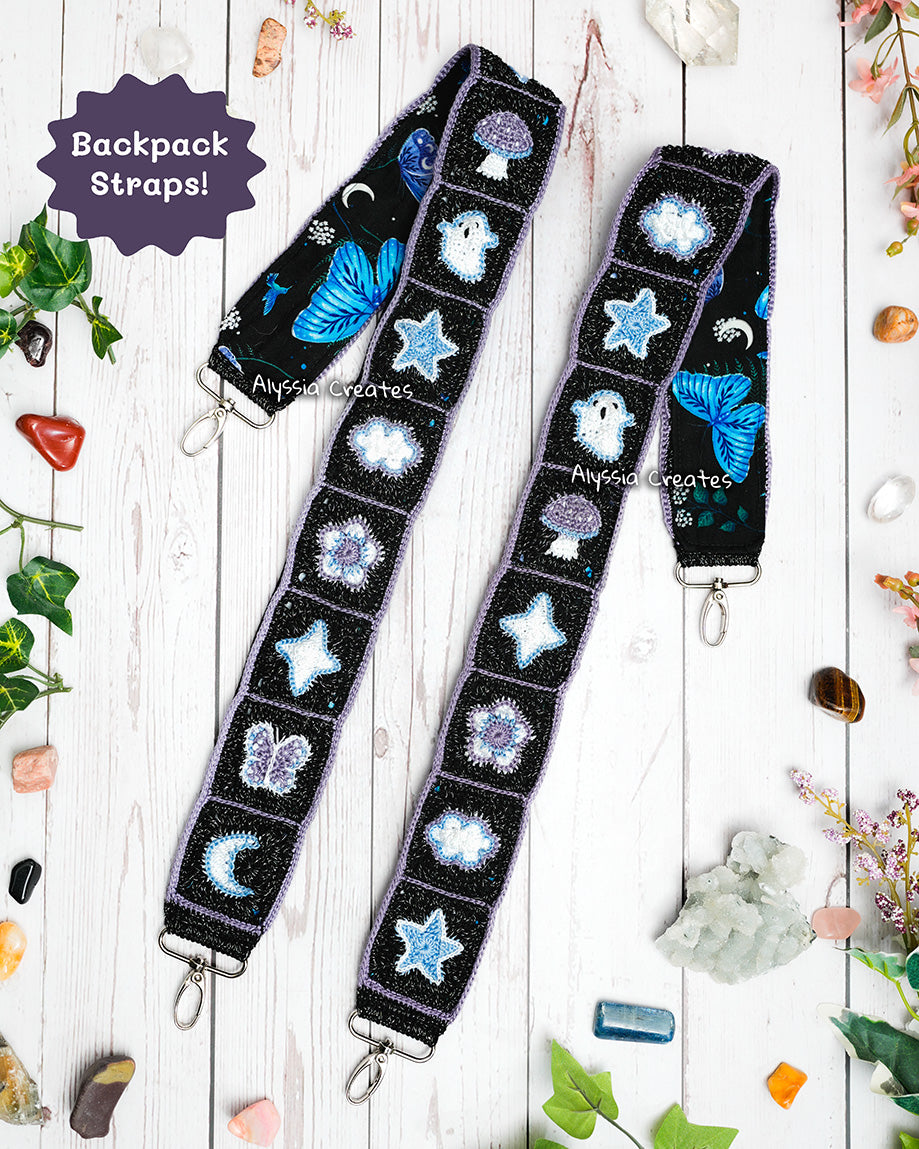 Mini Granny Square Customizable Strap PDF Add-On PATTERN (Bag, Camera, Binocular strap etc.) | Intermediate (English)