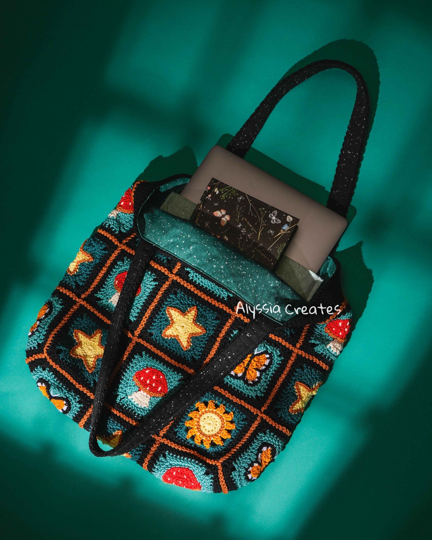 Whimsical Tote Bag Crochet PDF PATTERN - Intermediate (English)