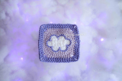 Cloud Granny Square Crochet PDF PATTERN (English)