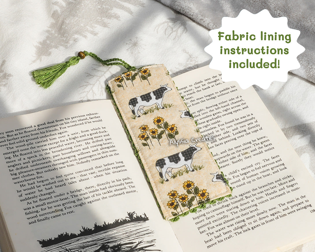 Crochet Sunflower Granny Square Bookmark PDF PATTERN | Intermediate