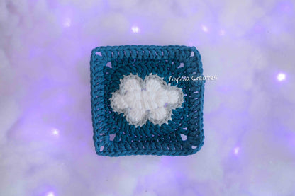 Cloud Granny Square Crochet PDF PATTERN (English)